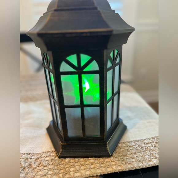 Lantern light decor color changing faux distressed iron look - Picture 4 of 16